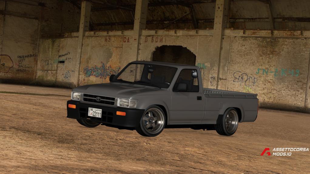 Toyota Hilux 1992 Red Five V6 Version zEdit