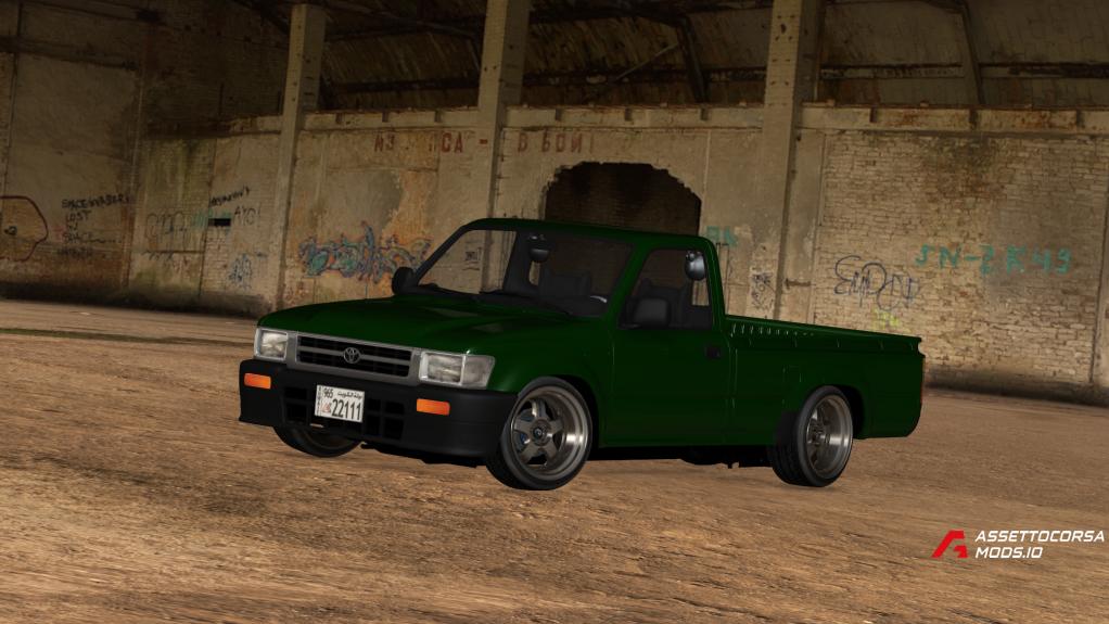 Toyota Hilux 1992 Red Five V6 Version zEdit