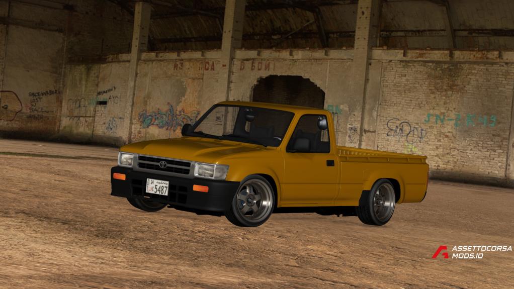 Toyota Hilux 1992 Red Five V6 Version zEdit