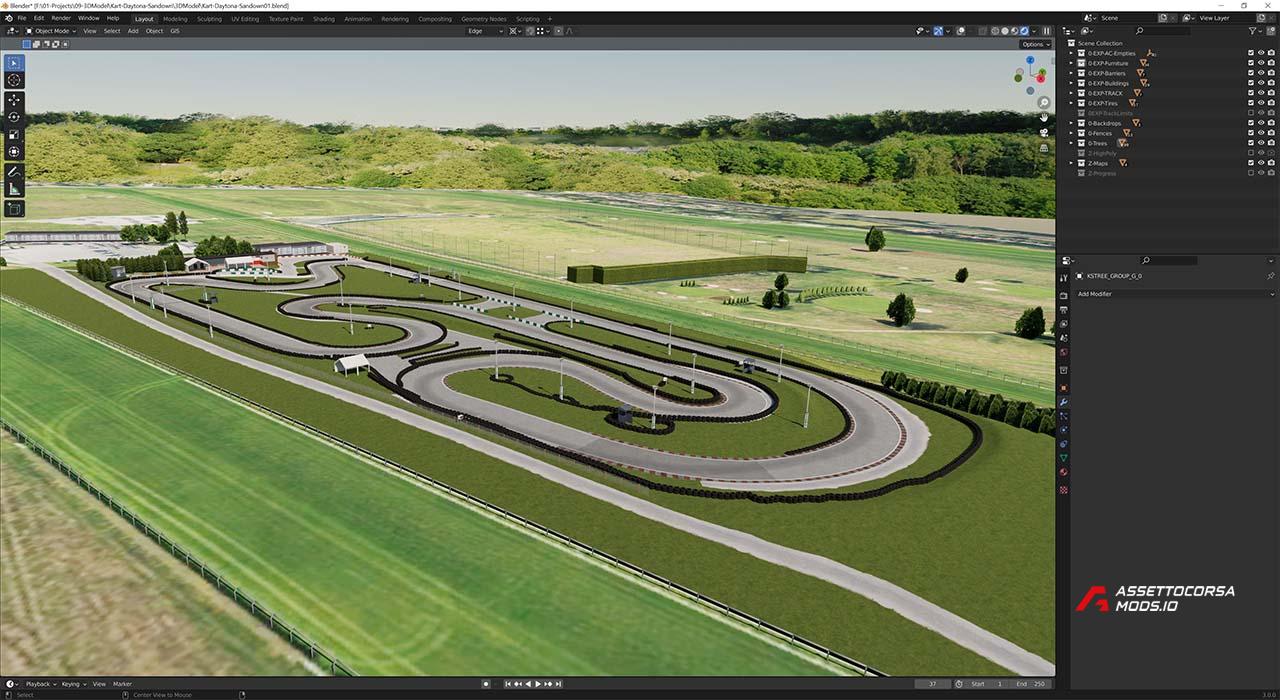 Download Daytona Sandown Park Kart Track Mod For Assetto Corsa